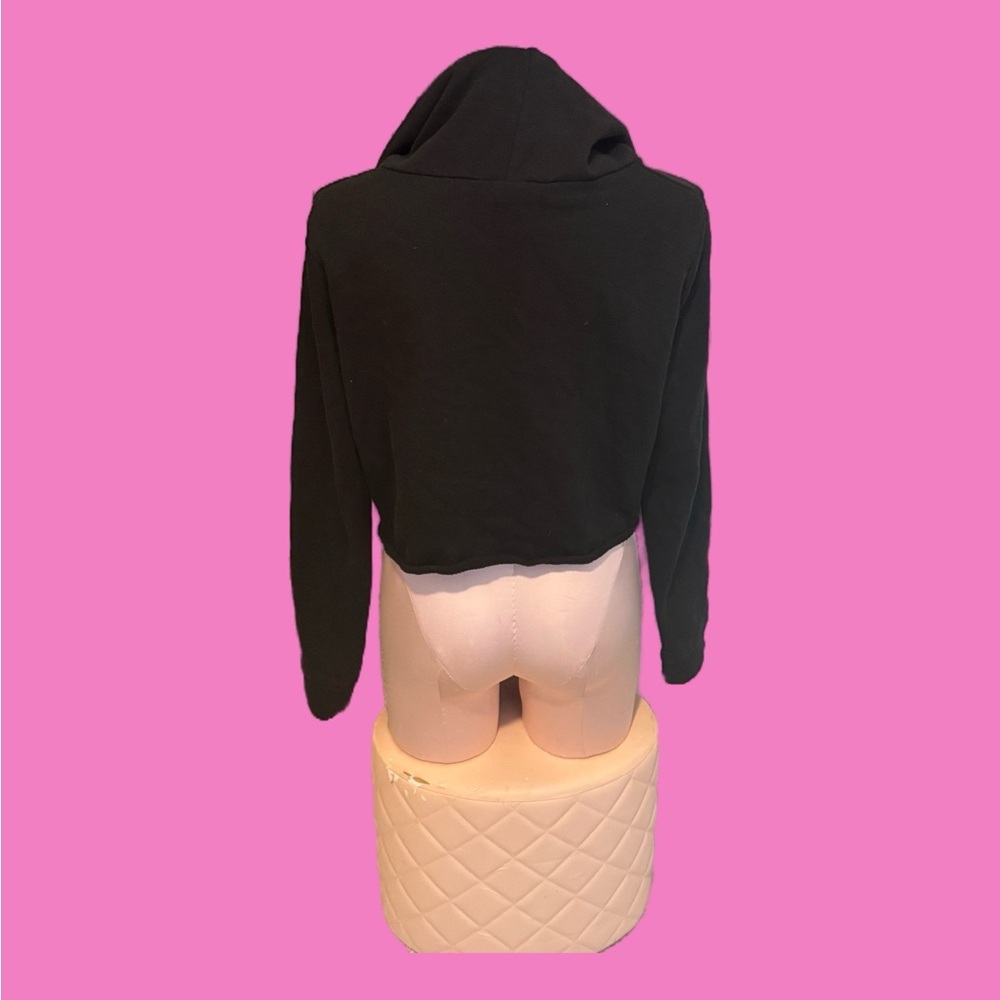 ⭐️ 3/$15 ⭐️ 
EUC / NEAR NEW VS PINK Crop Hoodie with Blue PINK Logo size M - Picture 5 of 6